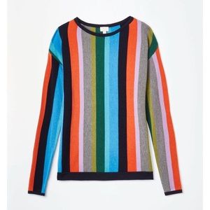 Etcetera Brand Striped Cashmere Sweater